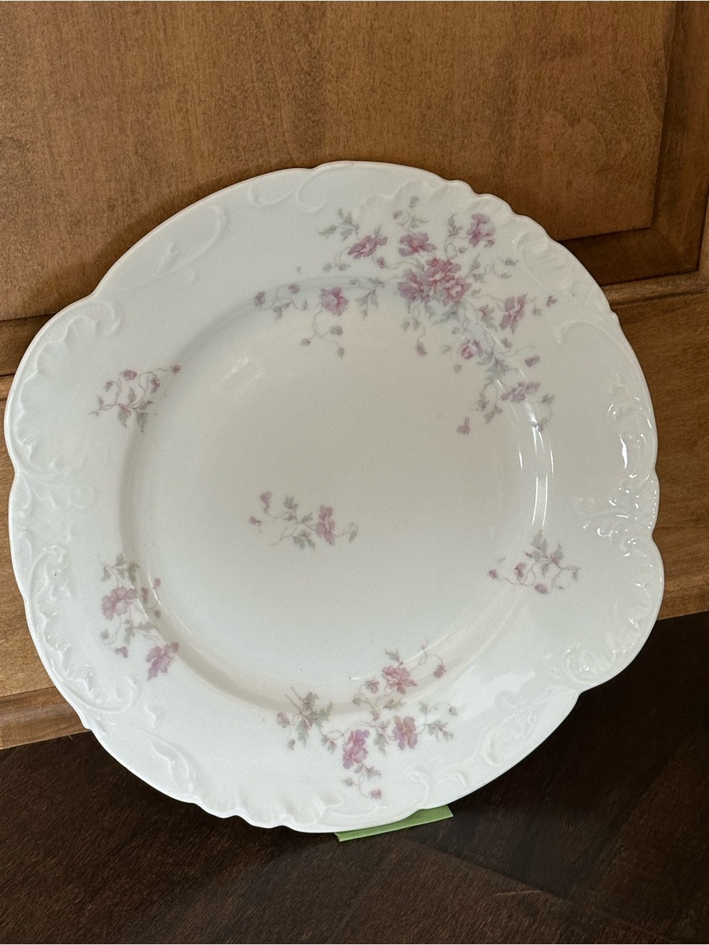 Antique Austria Floral Plate “Bridal Rose” pattern